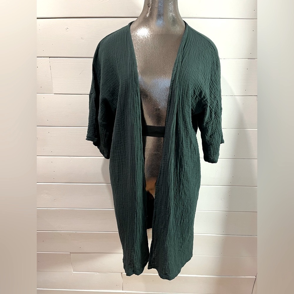 Green Open Kimono – L/XL (Estimated Size)